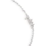 Lab Diamond Flower Bracelet 14k White Gold 2