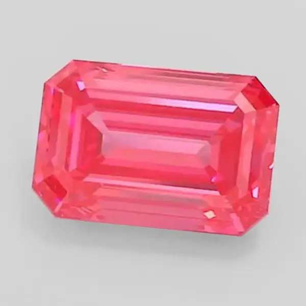 Lab Diamond Red Diamond Emerald 1.18ct Lab Diamond Red Diamond Emerald 1.18ct