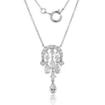 Lab Diamonds Necklace Tassel 10K