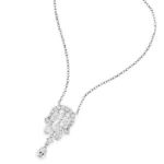 Lab Diamonds Necklace Tassel 10K 2