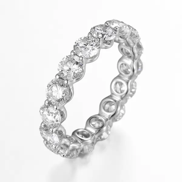 Lab Grown Diamond Round Eternity Band