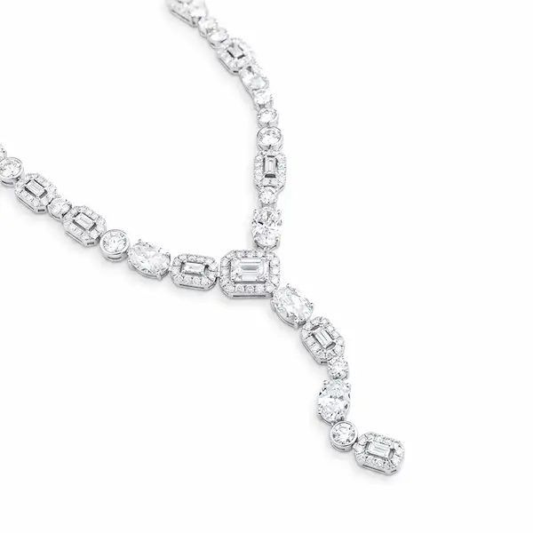 Lab Grown Diamond Y Necklace 14K Gold 3 Lab Grown Diamond Y Necklace 14K Gold 3
