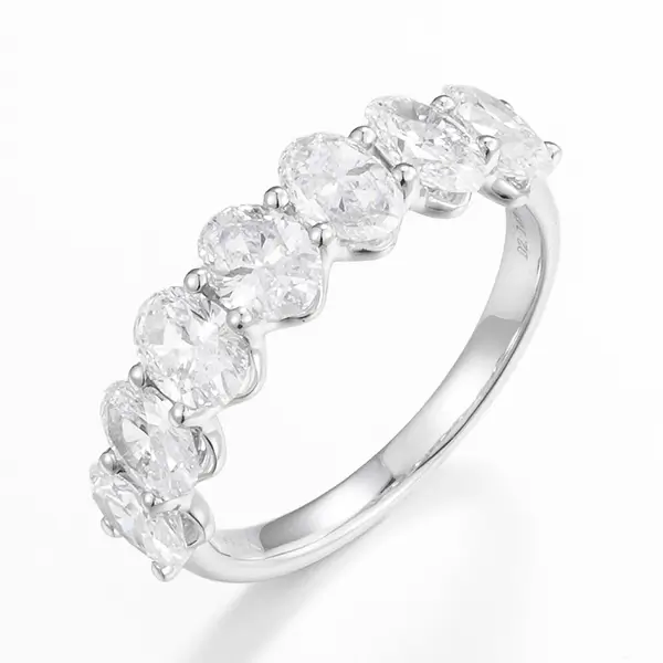Lab Grown Oval Diamond Band PT900 ZBR0148A-OV0 Lab Grown Oval Diamond Band PT900 ZBR0148A-OV0