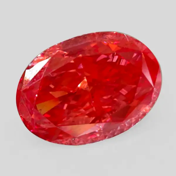 Lab Made Red Diamond Oval 6.18ct Lab Made Red Diamond Oval 6.18ct
