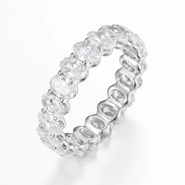 Oval Eternity Band Lab Diamond PT900 ZBR0148-OV3-4 Oval Eternity Band Lab Diamond PT900 ZBR0148-OV3-4