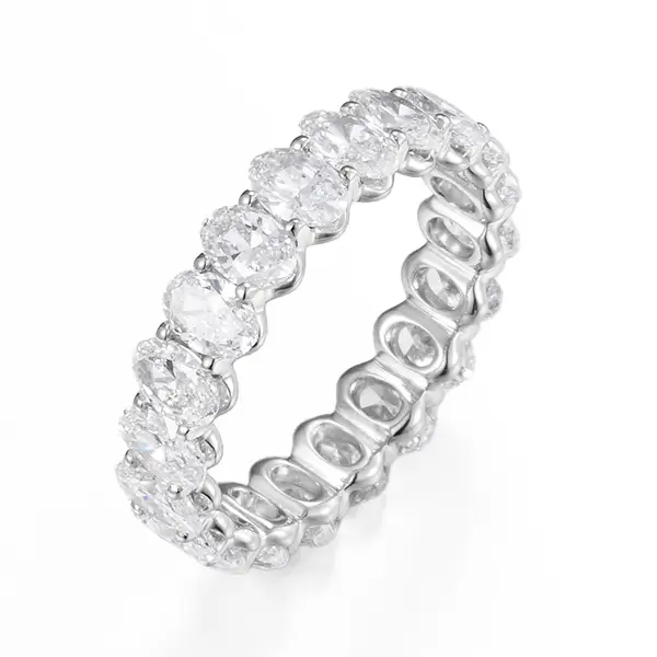 Oval Eternity Band Lab Diamond PT900 ZBR0148-OV3.2-4 Oval Eternity Band Lab Diamond PT900 ZBR0148-OV3.2-4