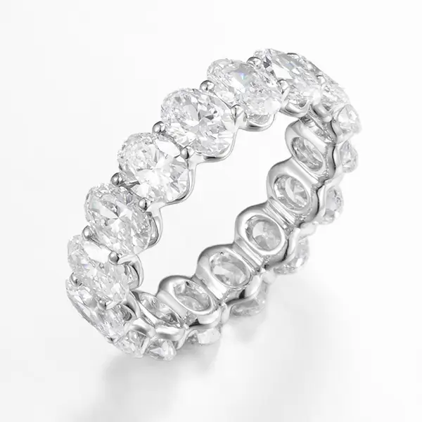 Oval Eternity Band Lab Diamond PT900 ZBR0148-OVAL