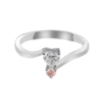 Pink Diamond Lab Grown Ring Bypass Shank 1