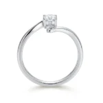Pink Diamond Lab Grown Ring Bypass Shank 2