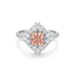 Pink Lab Grown Diamond Ring Starburst 1