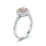 Pink Lab Grown Diamond Ring Starburst 2
