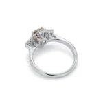 Pink Lab Grown Diamond Ring Starburst 3