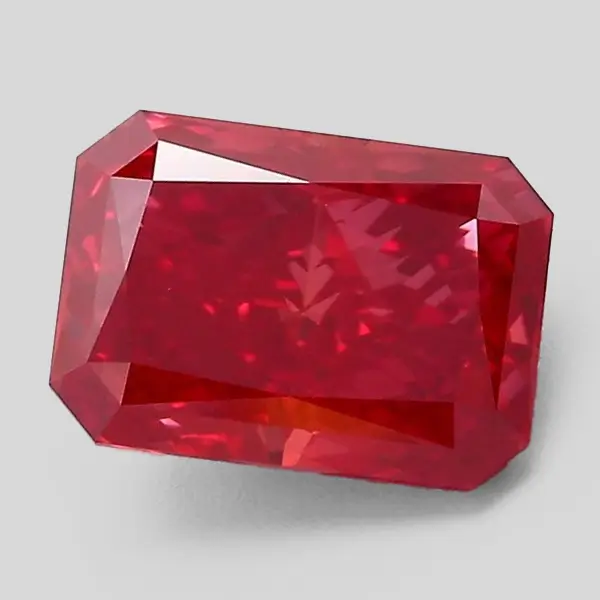 Red Lab Grown Diamond Radiant 2.11ct