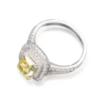 Yellow Diamond Lab Grown Ring Split Shank 1