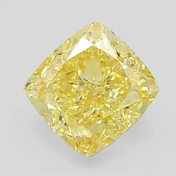 Yellow Lab Diamond​ Cushion Cut 3.27ct