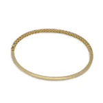 Lab Created Diamond Bangle Half Pave 18K 2