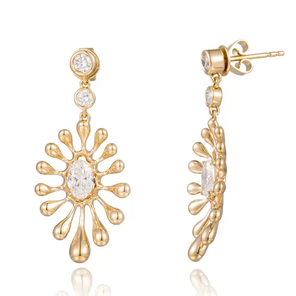 Lab Diamond Drop Earrings Firework Lab Diamond Drop Earrings Firework