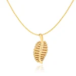 Lab Diamond Leaf Necklace​ 14K 2