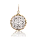Lab Diamond Pendant Medallion Marquise