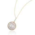 Lab Diamond Pendant Medallion Marquise 2