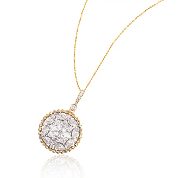 Lab Diamond Pendant Medallion Marquise 2 Lab Diamond Pendant Medallion Marquise 2