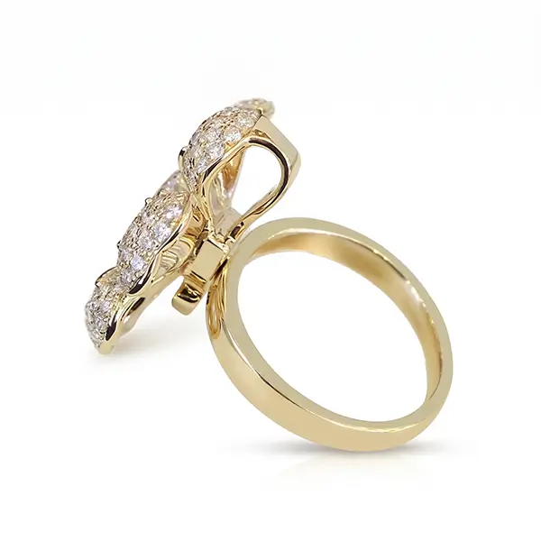 Lab Diamond Pendant Ring Convertible Floral 2 Lab Diamond Pendant Ring Convertible Floral 2