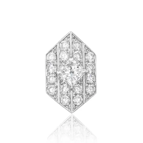 Lab Diamonds Pendant Hexagonal PT900