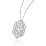 Lab Diamonds Pendant Hexagonal PT900 2