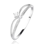 Lab Grown Diamond Bangle Bracelet Crown