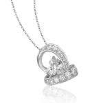 Lab Grown Diamond Heart Pendant​ Twist 2