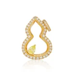 Lab Grown Yellow Diamond Pendant​ Calabash
