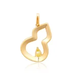 Lab Grown Yellow Diamond Pendant​ Calabash thumbnail