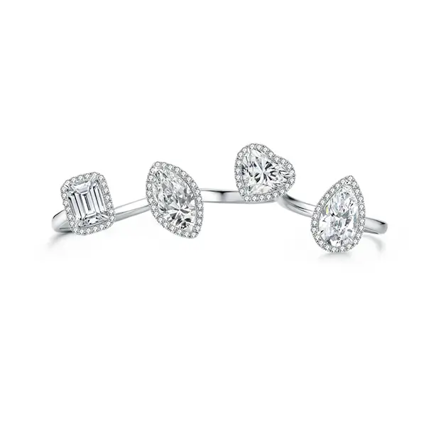 Multi Band Ring Lab Diamond
