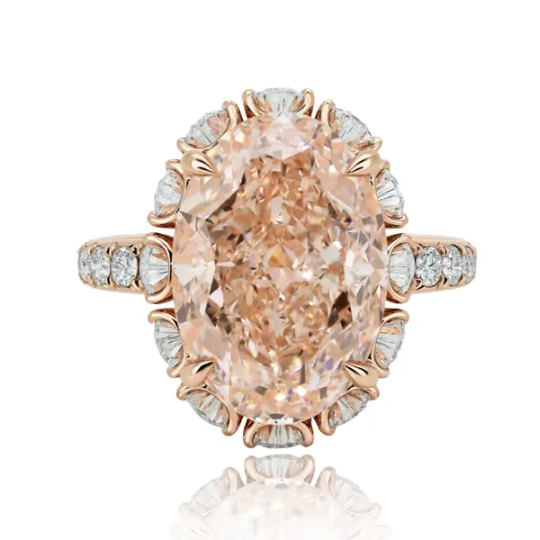 Oval Lab Grown Diamond Engagement Ring