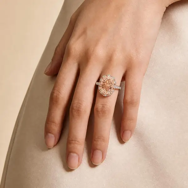 Oval Lab Grown Diamond Engagement Ring 2 Oval Lab Grown Diamond Engagement Ring 2