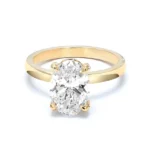 Oval Lab Grown Diamond Solitaire Engagement Ring