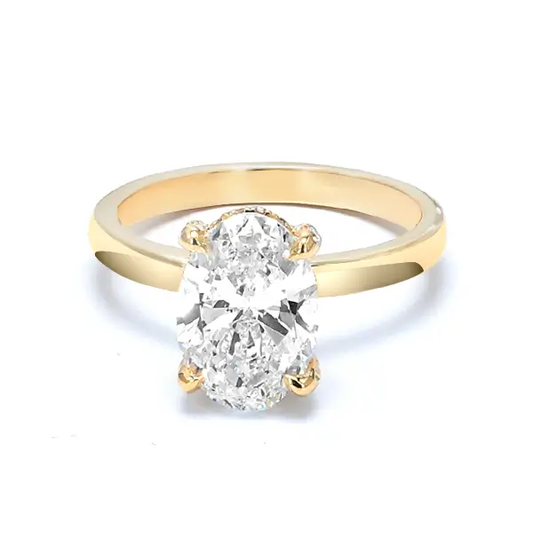 Oval Lab Grown Diamond Solitaire Engagement Ring Oval Lab Grown Diamond Solitaire Engagement Ring