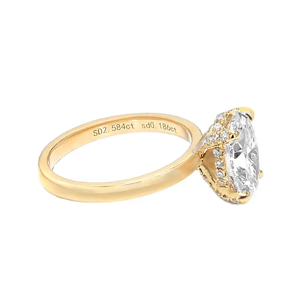 Oval Lab Grown Diamond Solitaire Engagement Ring 2 Oval Lab Grown Diamond Solitaire Engagement Ring 2