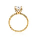 Oval Lab Grown Diamond Solitaire Engagement Ring 3