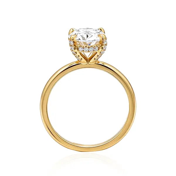 Oval Lab Grown Diamond Solitaire Engagement Ring 3 Oval Lab Grown Diamond Solitaire Engagement Ring 3