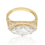 Vintage Marquise Lab Grown Diamond Ring